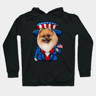 Fourth of July Pomeranian Hoodie